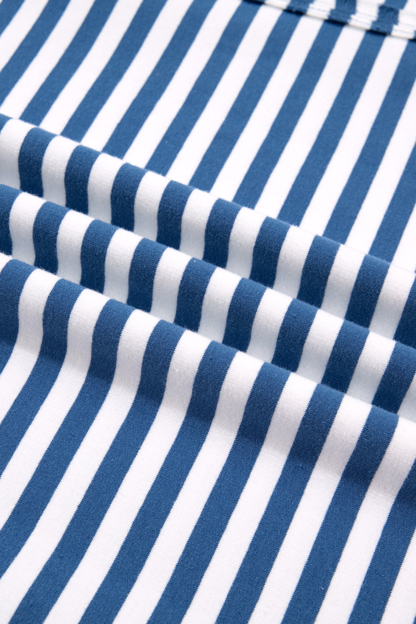 Stripe Colorblock Trim Raw Seam Split Hem Sweatshirt