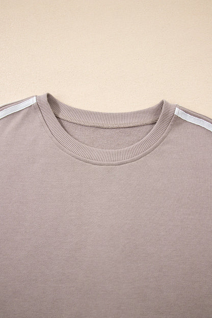 Varsity Stripe Crewneck Pullover & Sweatpants Set