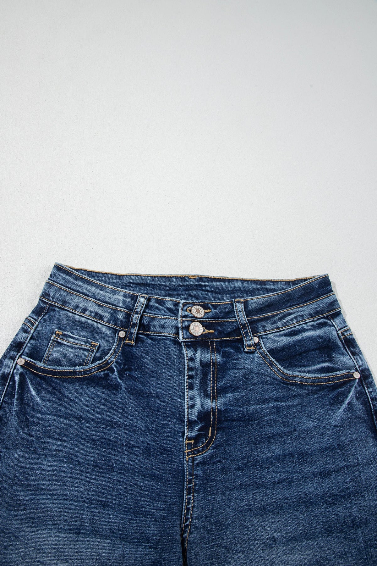 Acid Wash Denim High Waist Flare Jeans