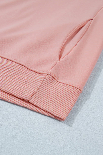 Solid Mock Neck Cap Sleeve Oversized Top
