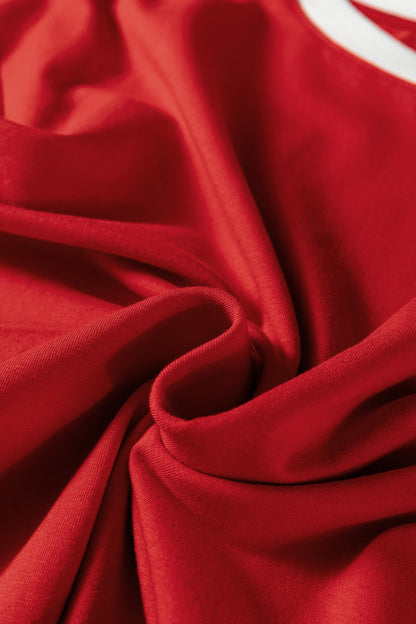 Varsity Stripe Crew Neck Long Sleeve Top