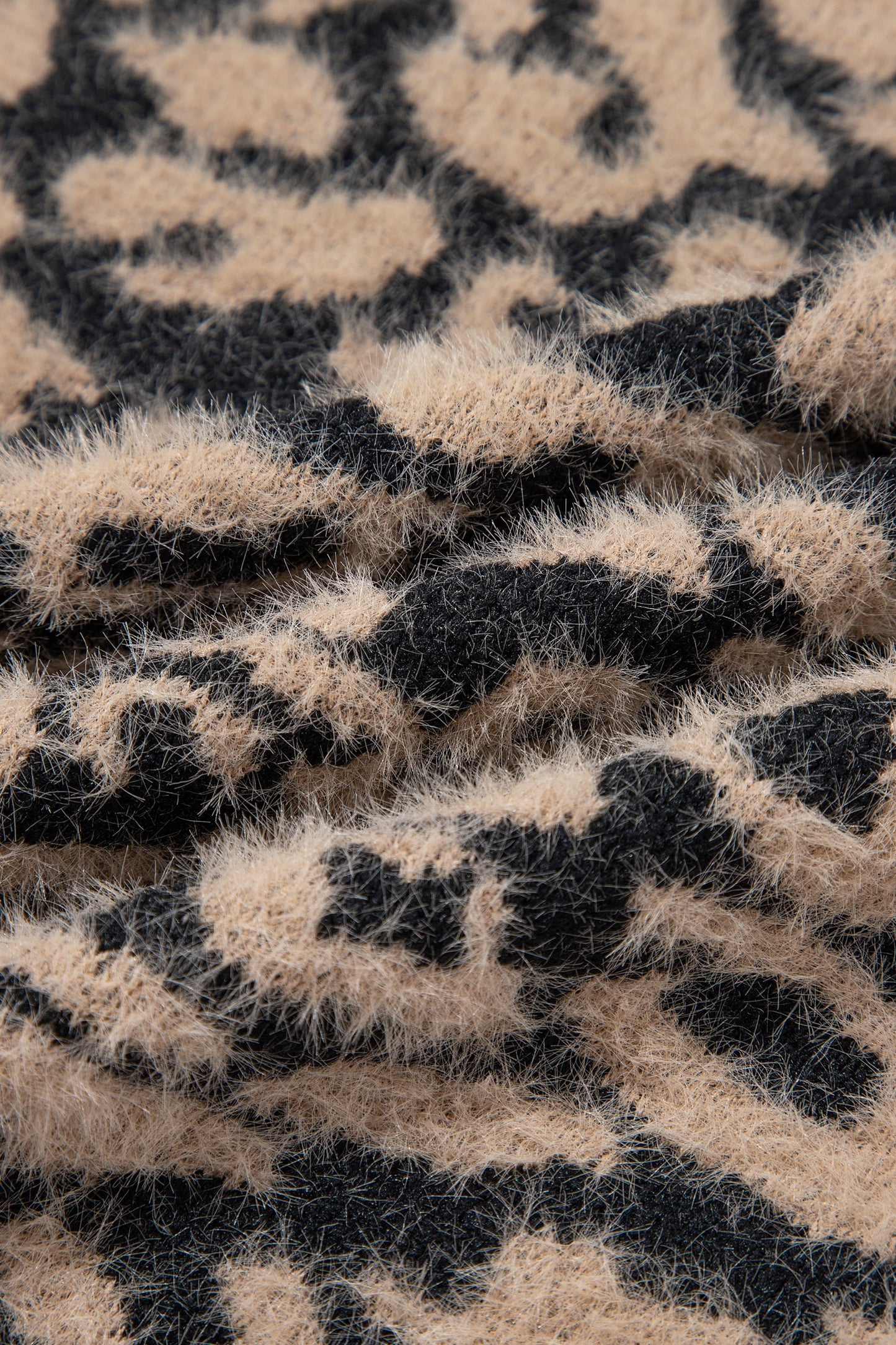 Leopard Sleeveless Regular Wash Knit Vest