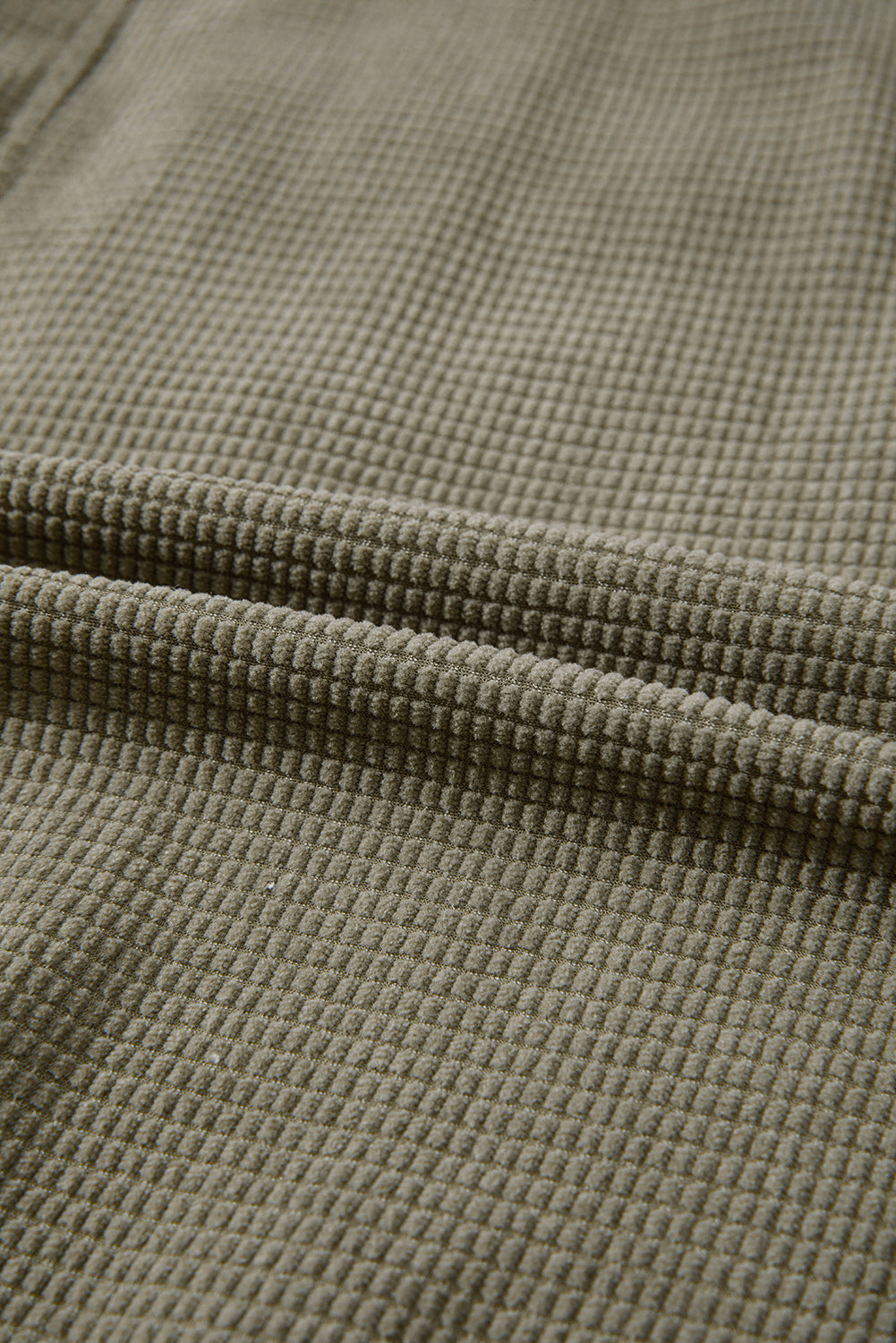 Textured Knit Pocketed Drawstring Hooded Jacket