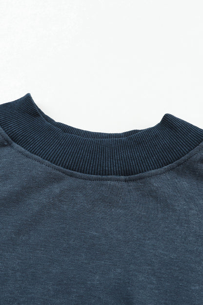Mineral Wash Drop Shoulder Crewneck Sweatshirt
