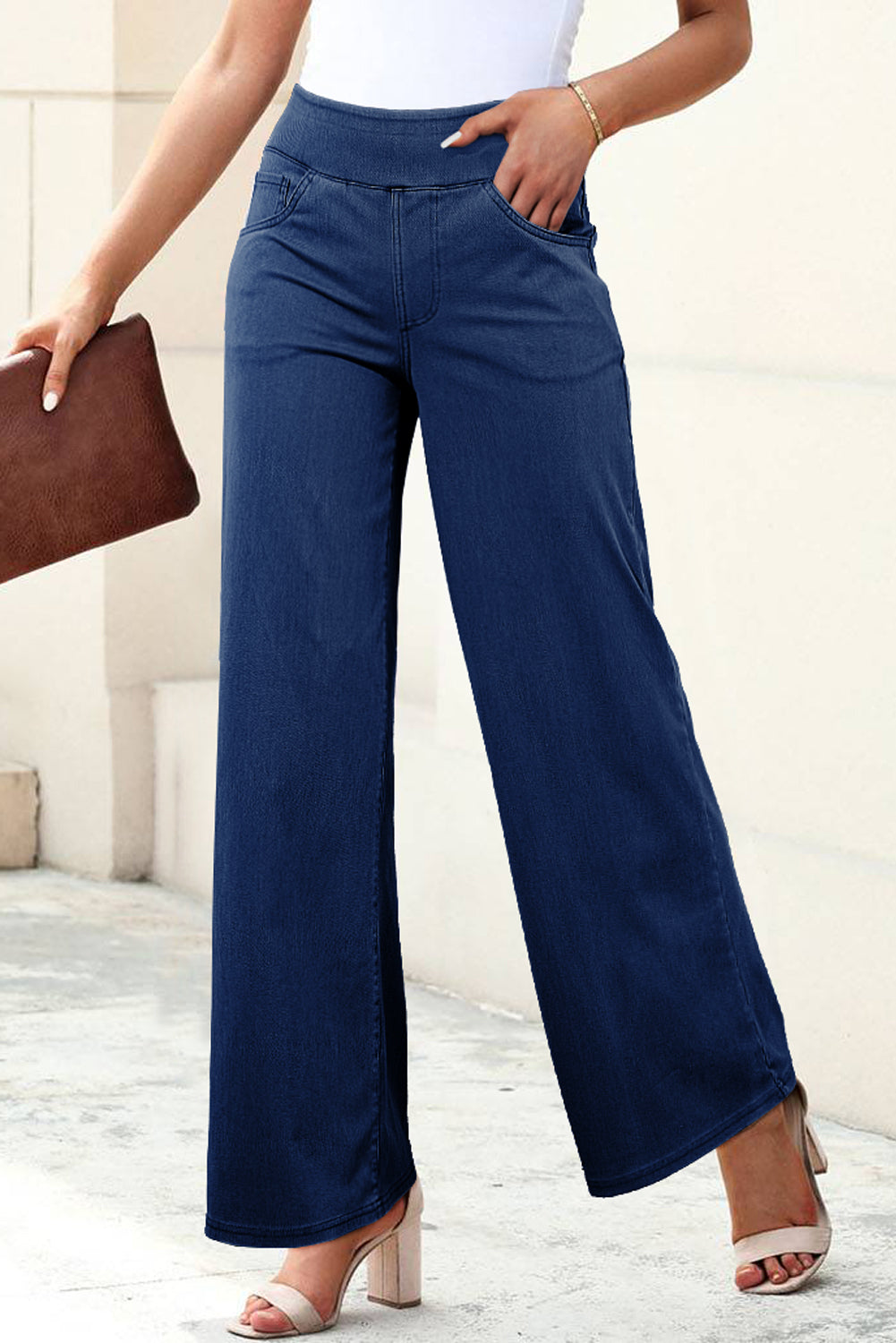 Medium Wash Straight Leg Jeans