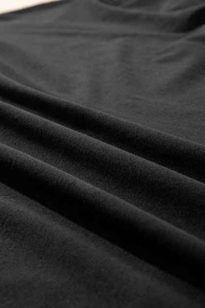 Solid Short Sleeve Hi Low Hem T-Shirt