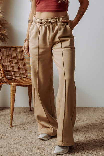 Reverse Seam Wide Leg Pants