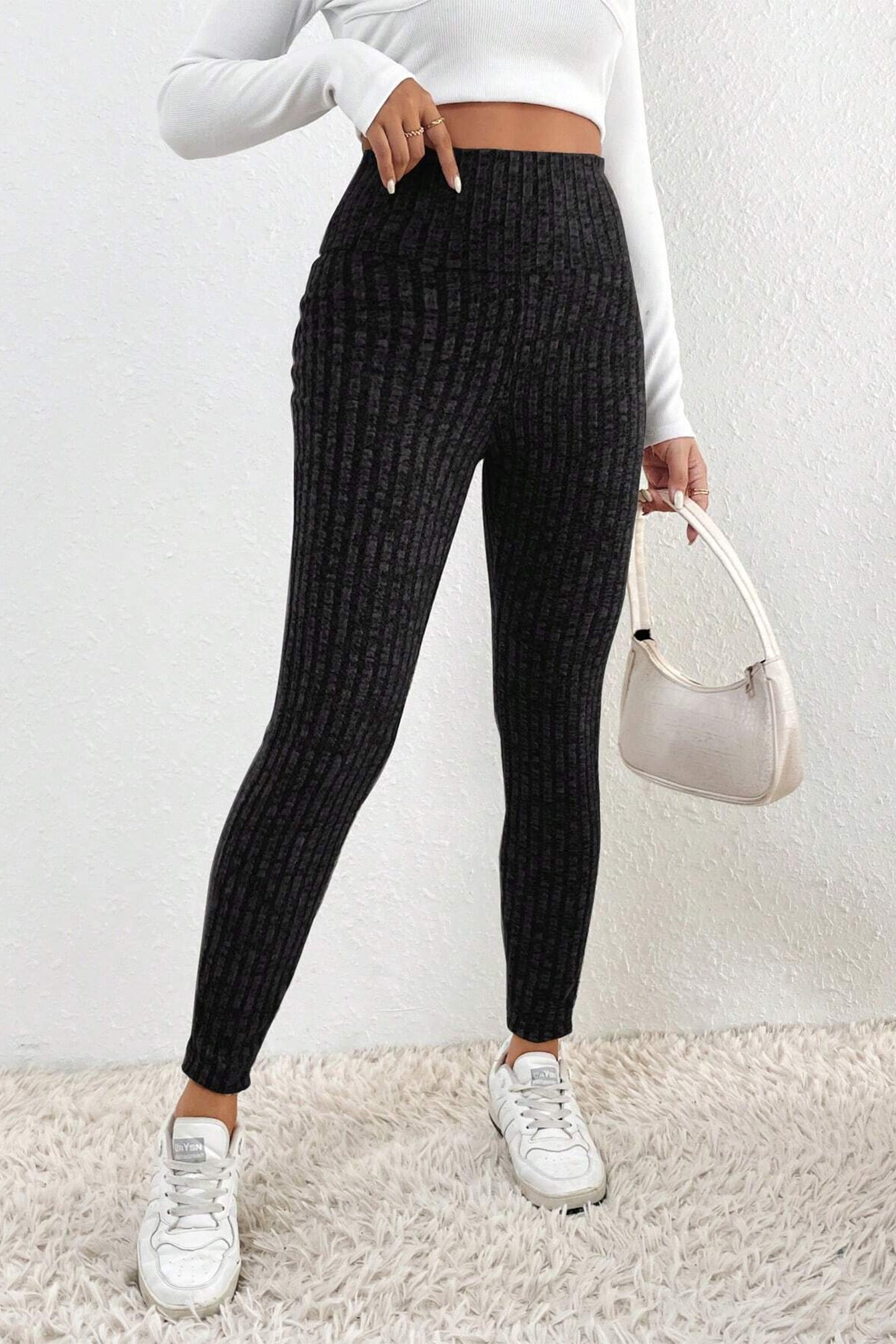 Ribbed High Waisted Leggings