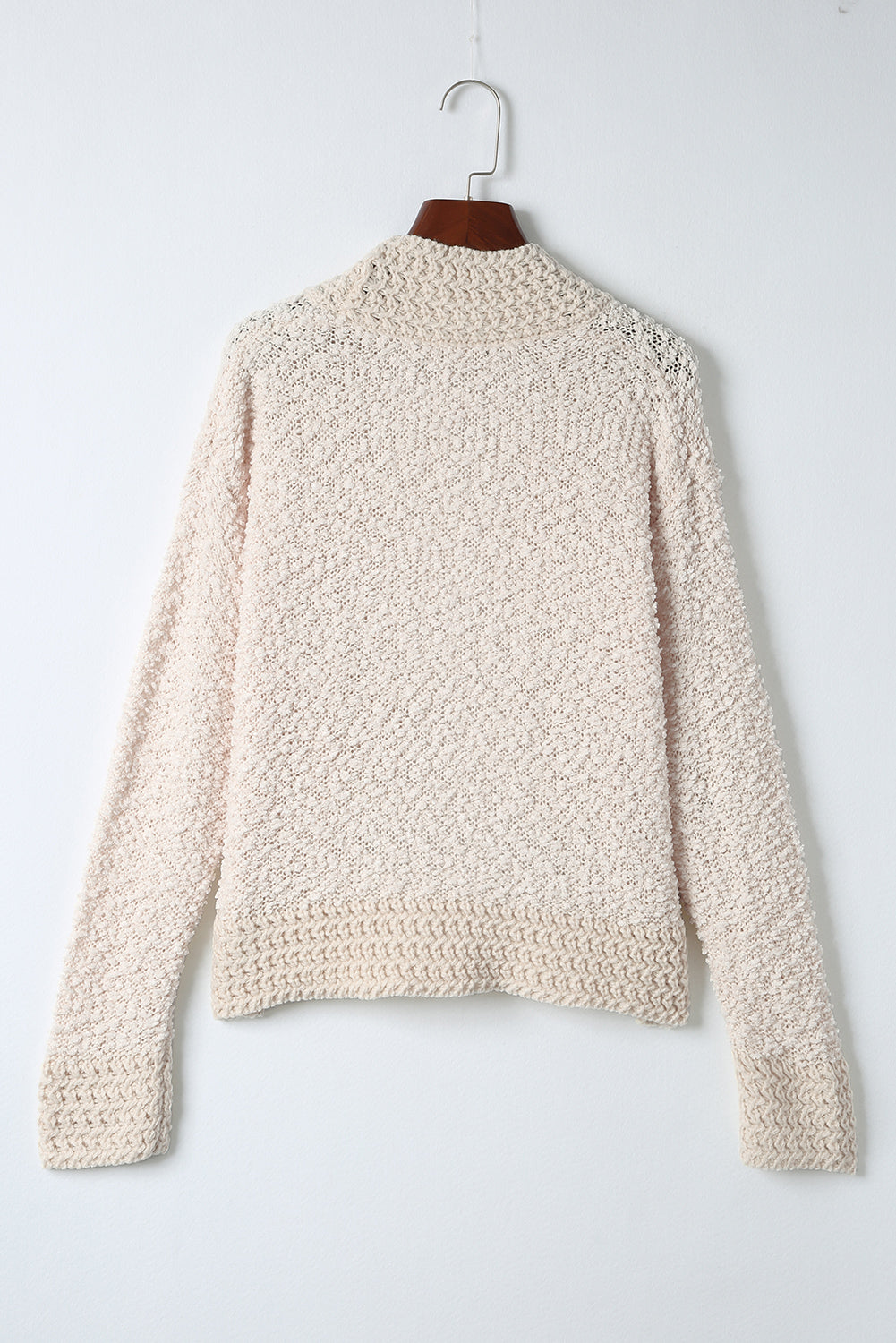 Popcorn Open Front Cardigan