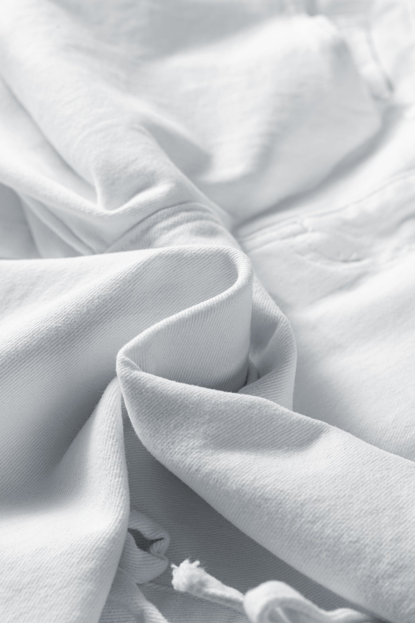 Denim Bow Side Straight Leg Jeans