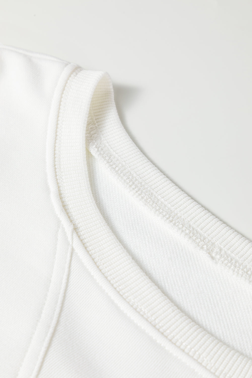 Ruffle Trim Patchwork Pullover and Shorts Set