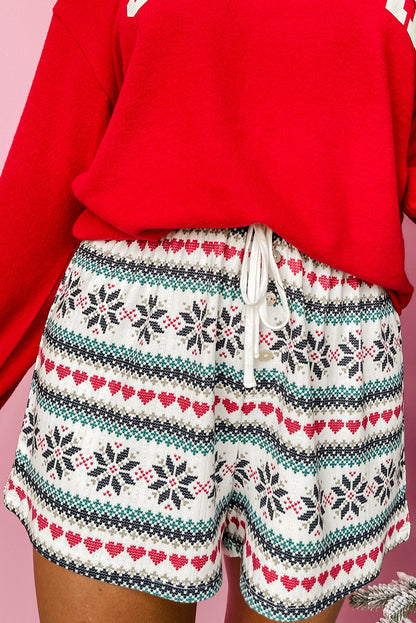 SLEIGH Top and Snowflake Shorts Set