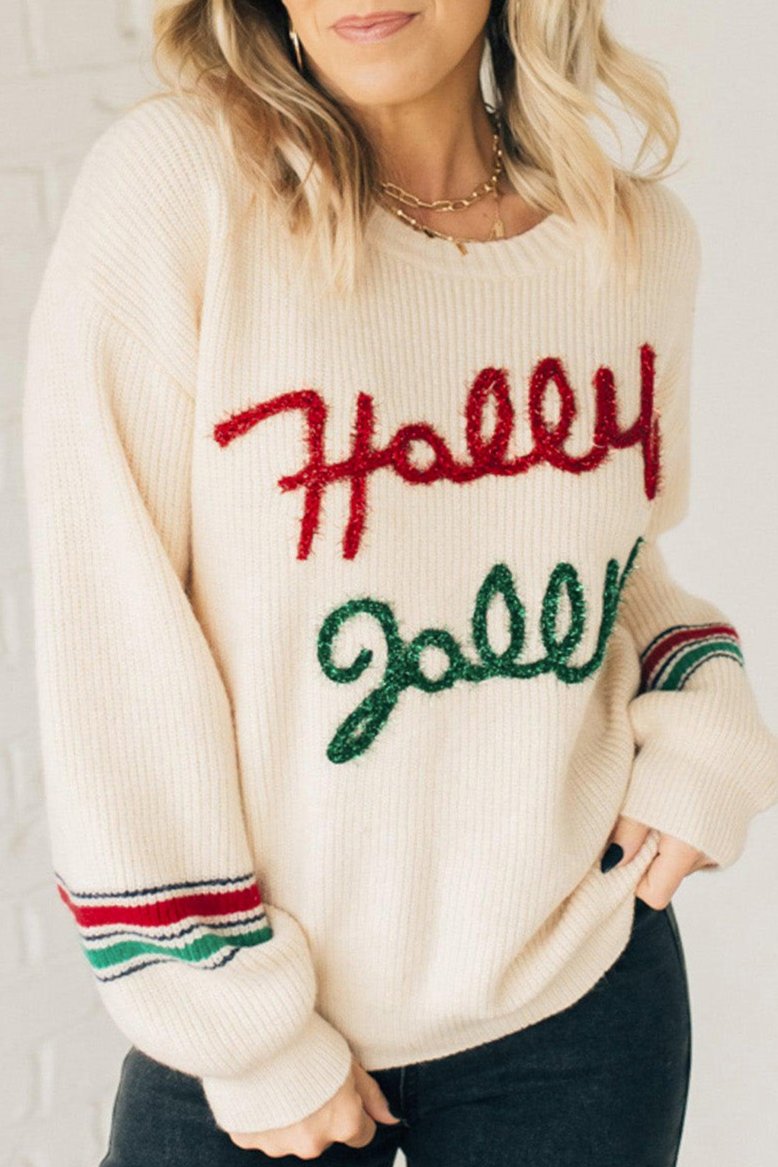 Holly Jolly Tinsel Sweater