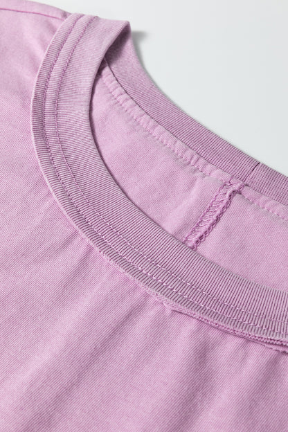 Solid Mineral Wash Boxy Tank Top