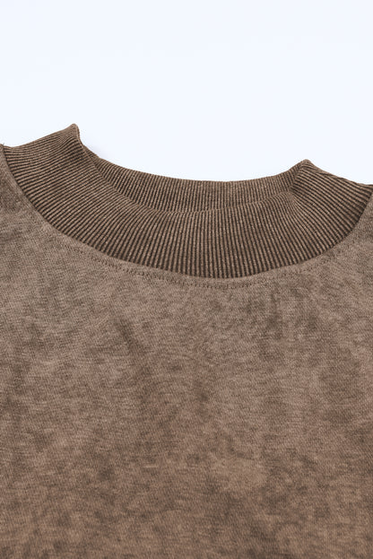 Mineral Wash Drop Shoulder Crewneck Sweatshirt