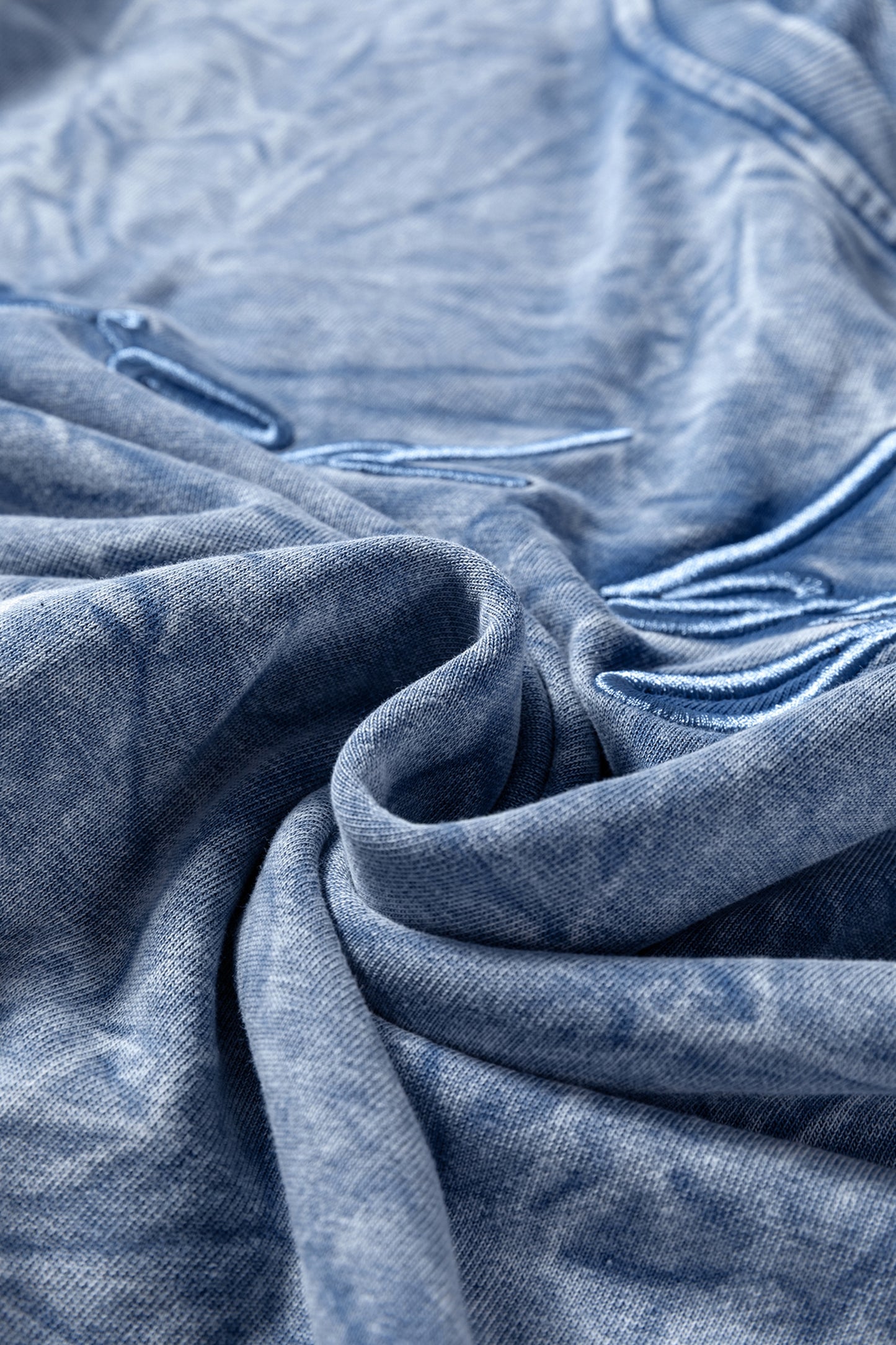 SAVED BY GRACE Embroidered Mineral Wash Sweatshirt