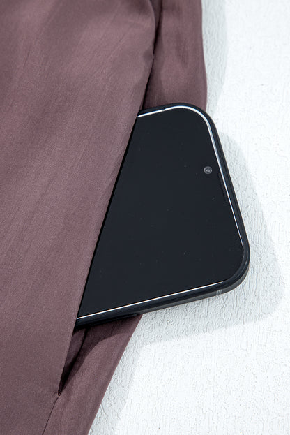 Patchwork Knit Short Sleeve Pleated Maxi Dress