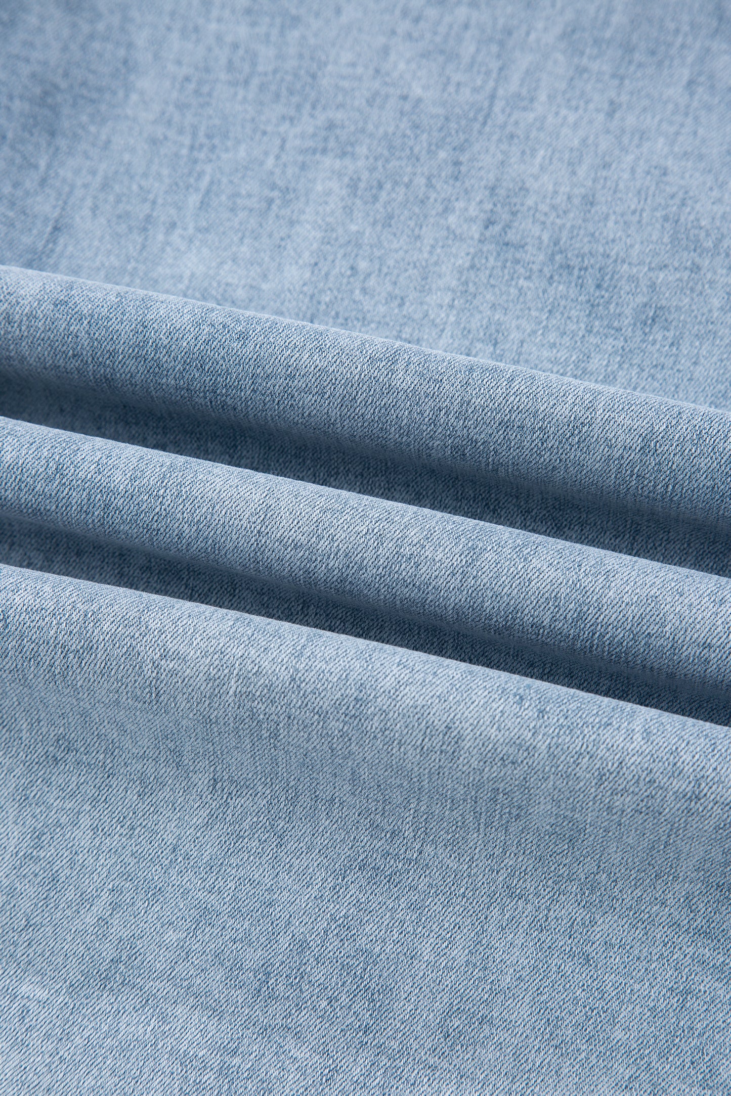 Denim Bow Side Straight Leg Jeans