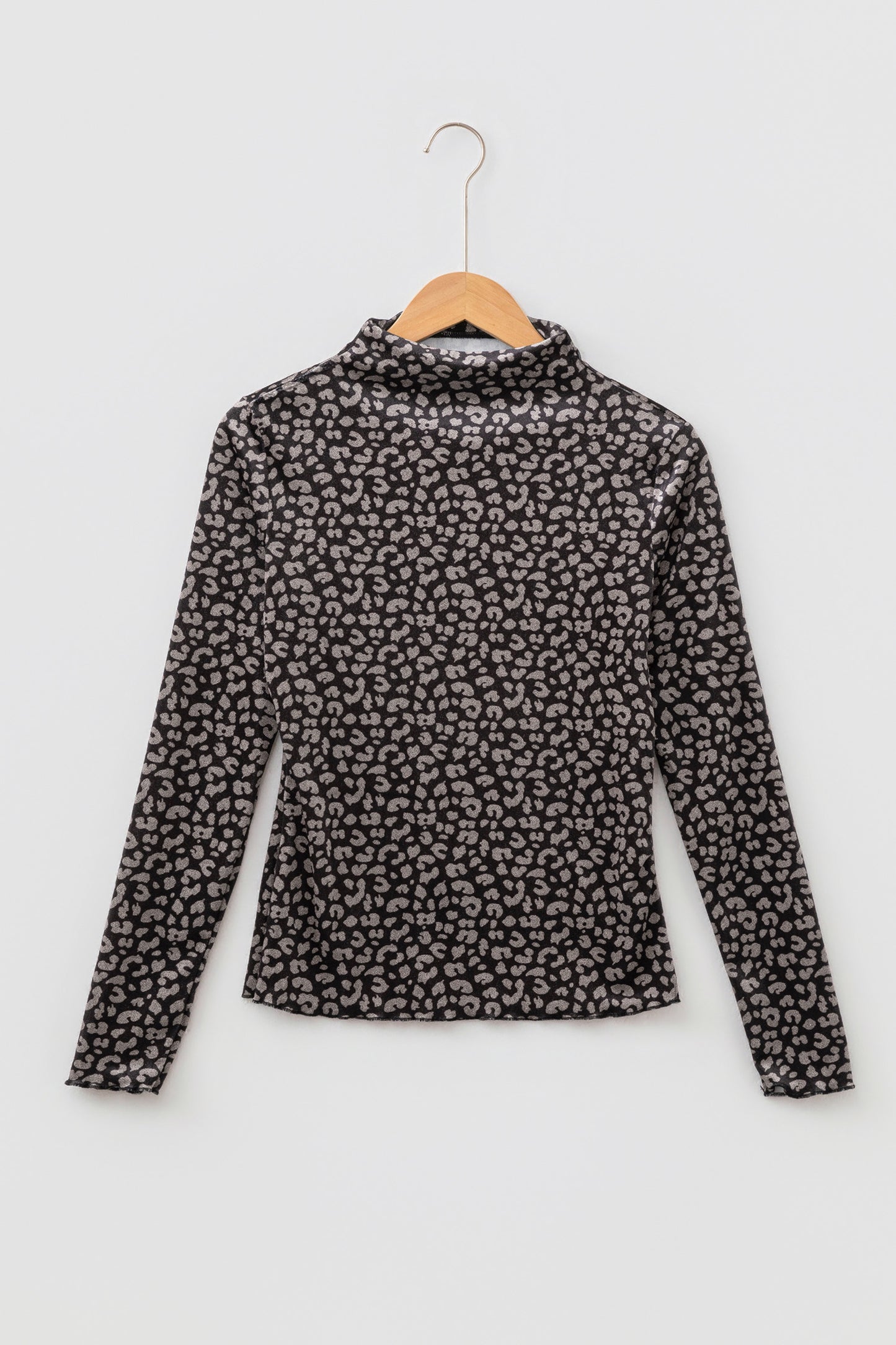Leopard Long Sleeve Pullover Western Style Top