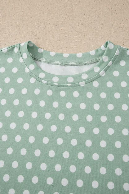 Polka Dot Short Sleeve Top & Shorts Set