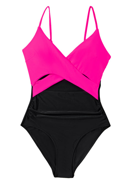 Colorblock Cutout One-Piece Swimsuit