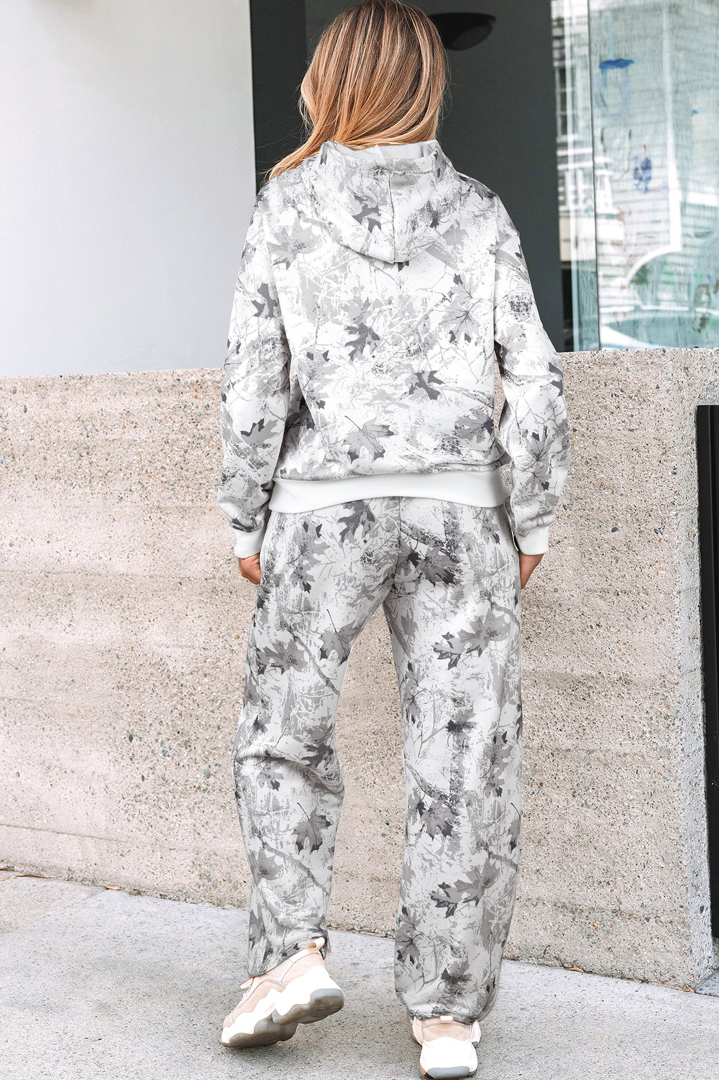 Woodland Camo Hoodie and Sweatpants Set