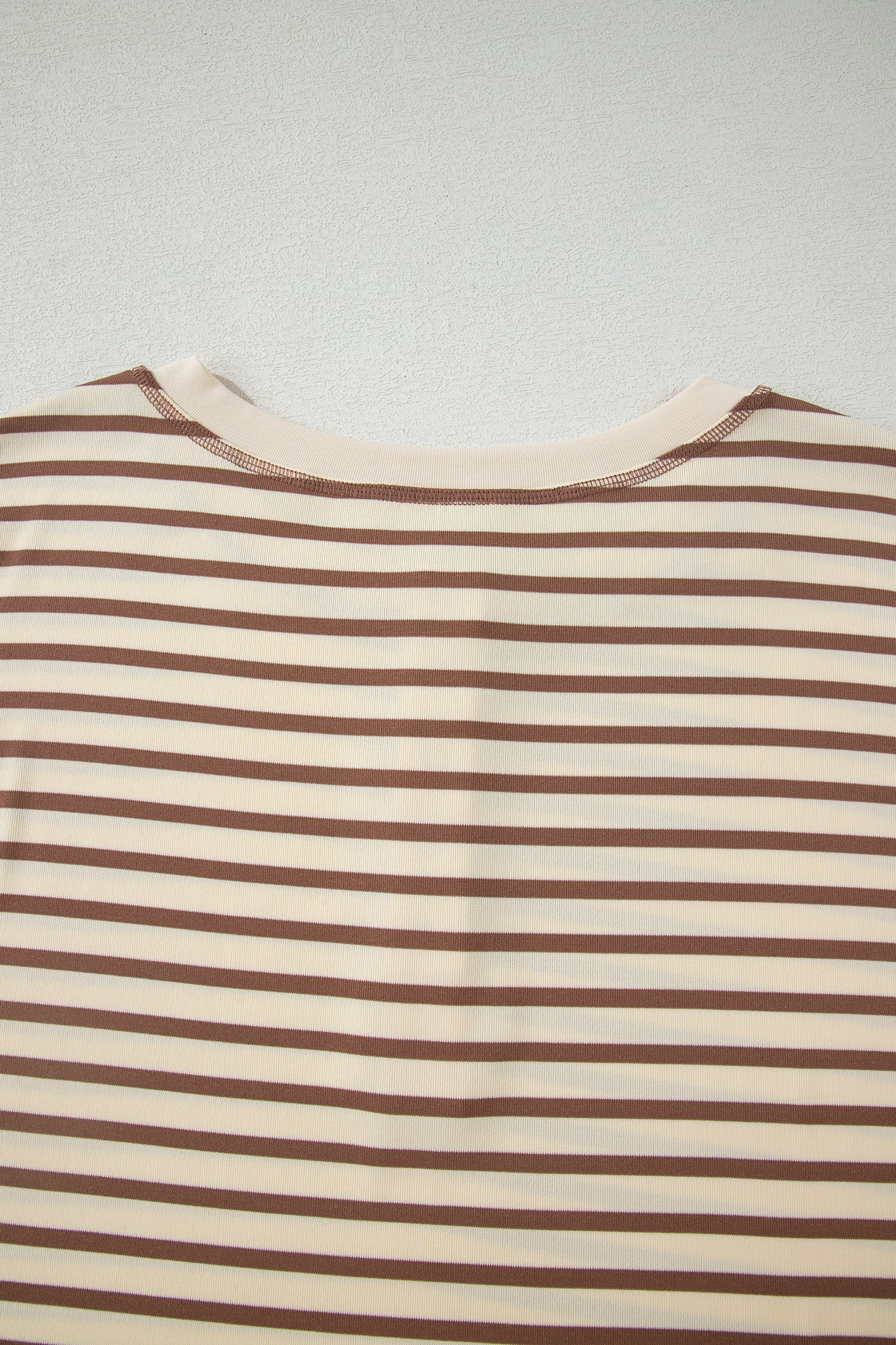 Stripe Cap Sleeve Henley Top & Shorts Set