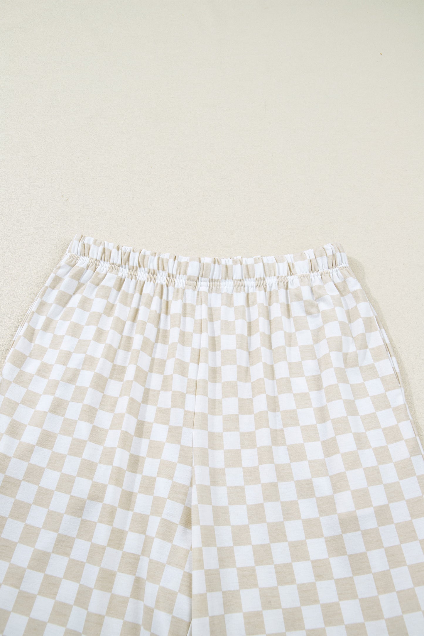 Checker Short Sleeve Tee & Pants Lounge Set