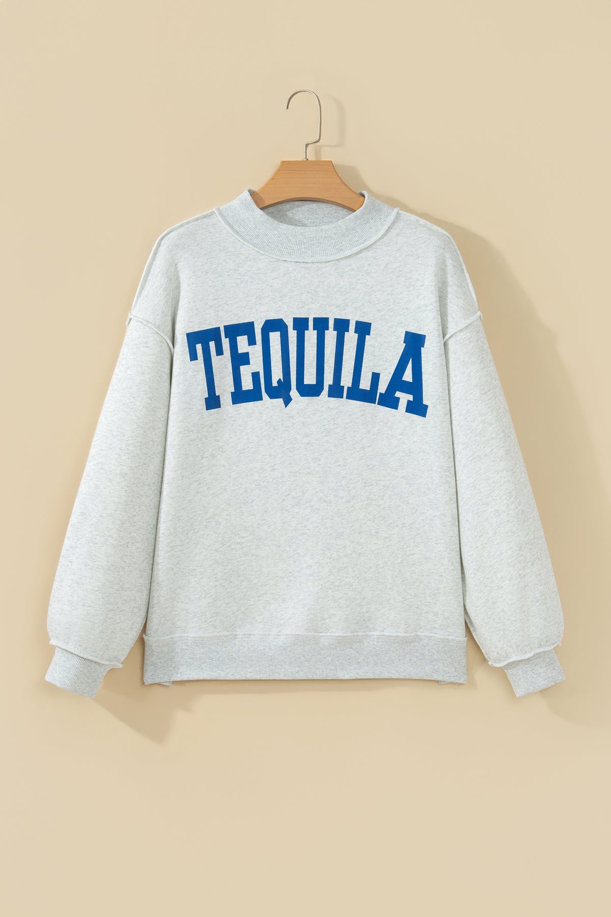 TEQUILA/HUNGOVER Reversible Mock Neck Sweatshirt