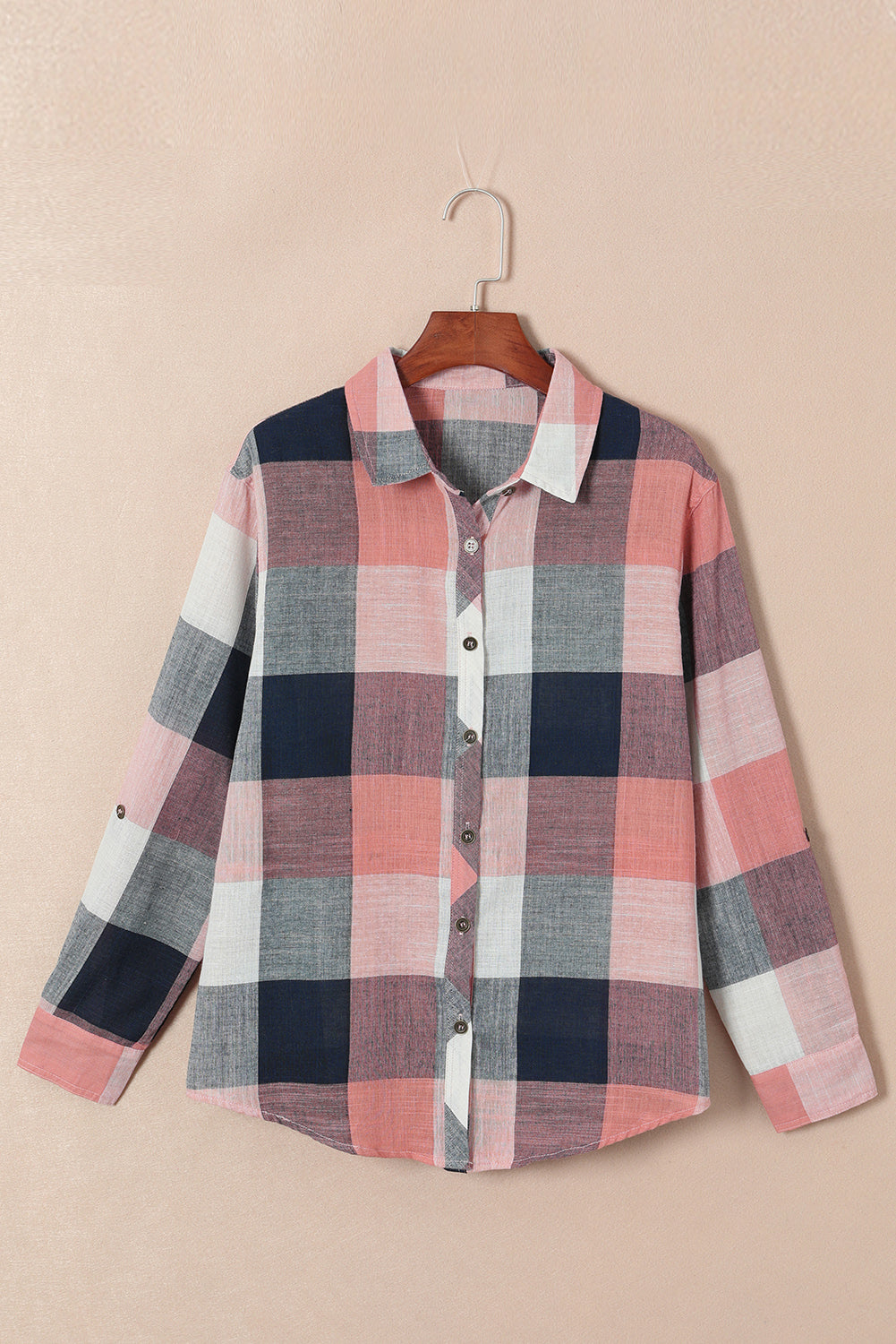 Plaid Button Front Shirt