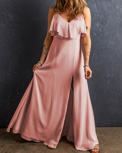 Ruffle Spaghetti Straps Maxi Dress