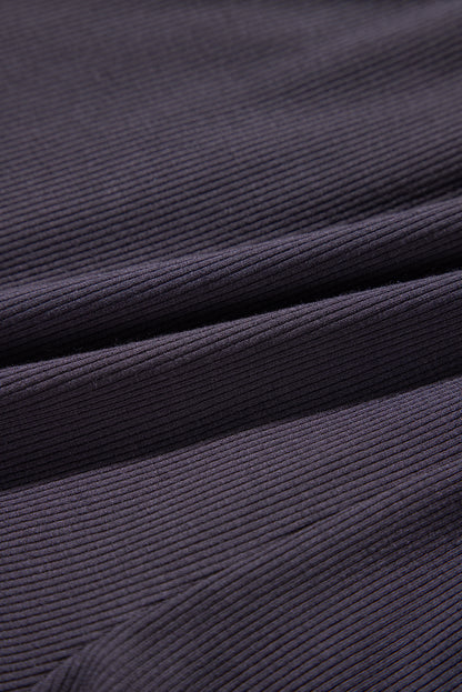 Solid Open Back Cap Sleeve Knit Romper