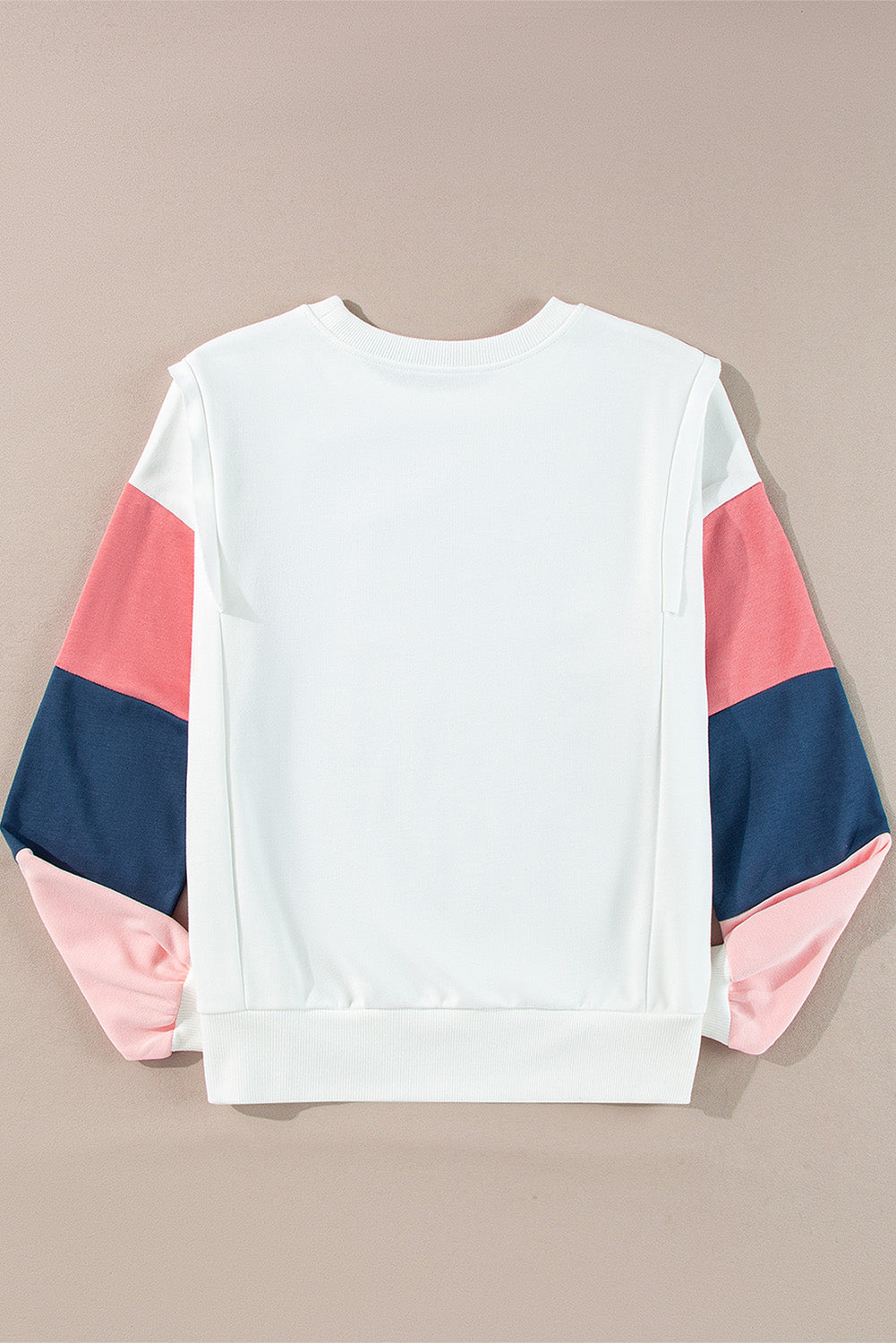 French Terry Colorblock Long Sleeve Top