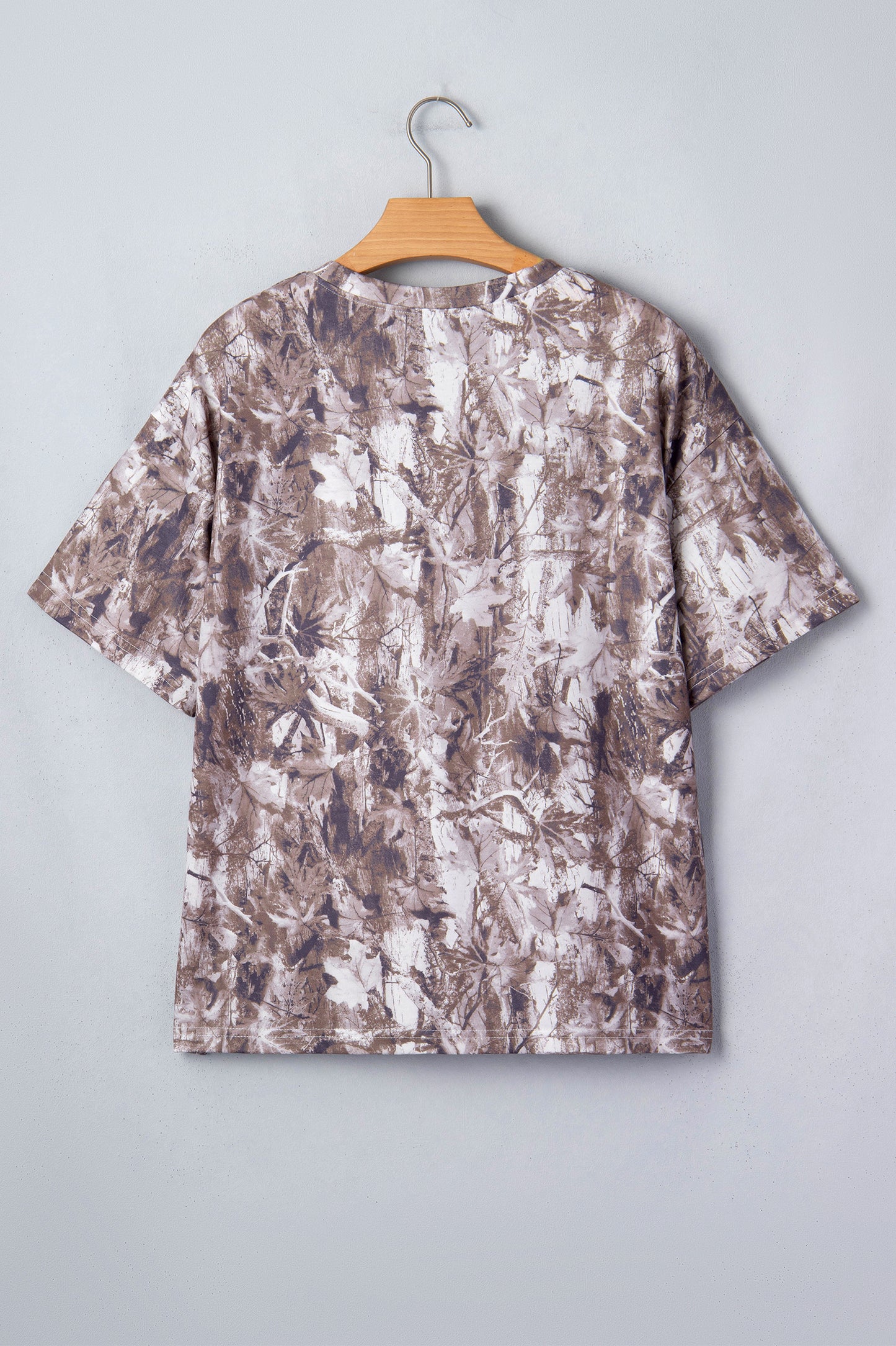 Camo Woodland Drop Shoulder Tunic Tee