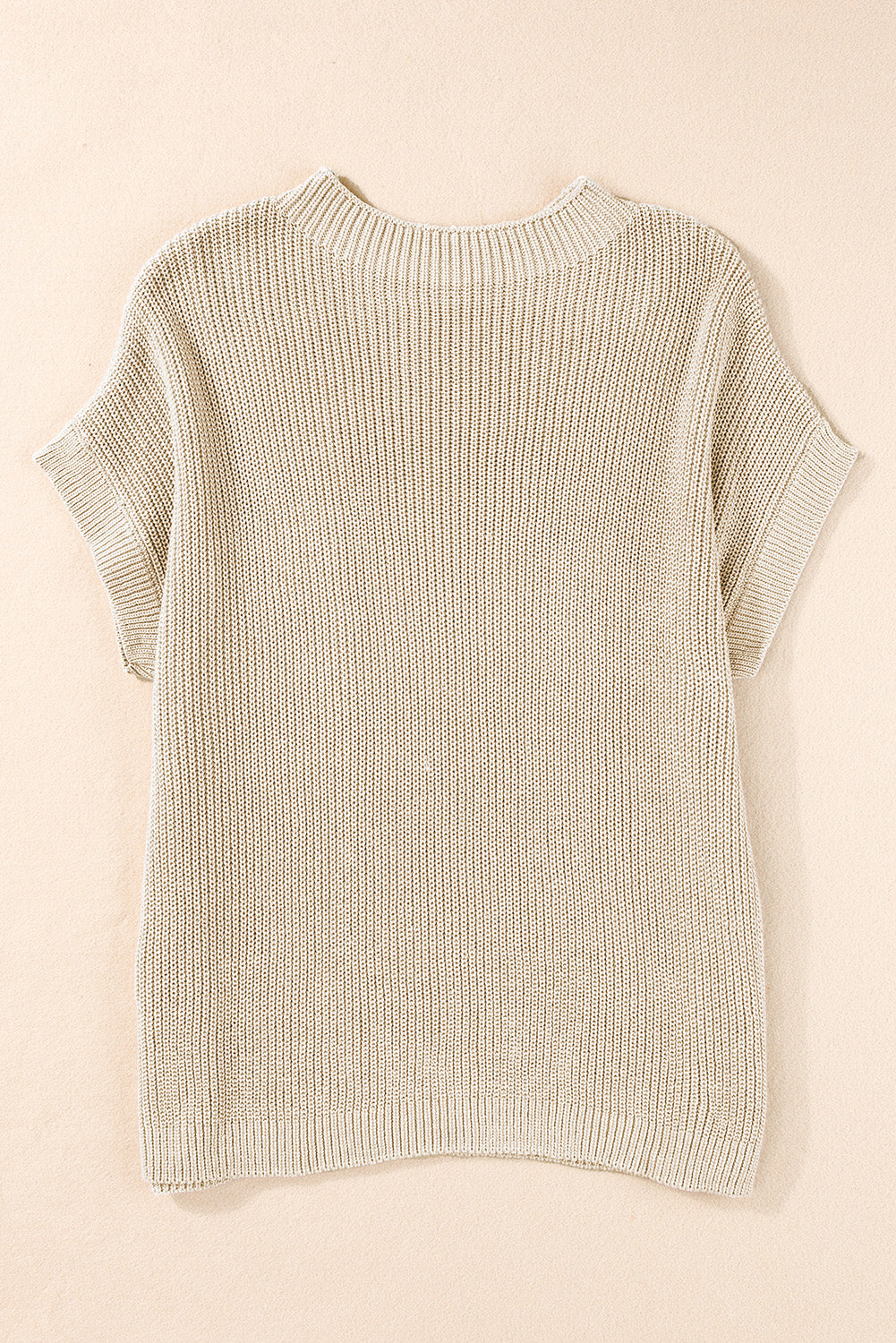 Patch Pocket Short Sleeve Sweater