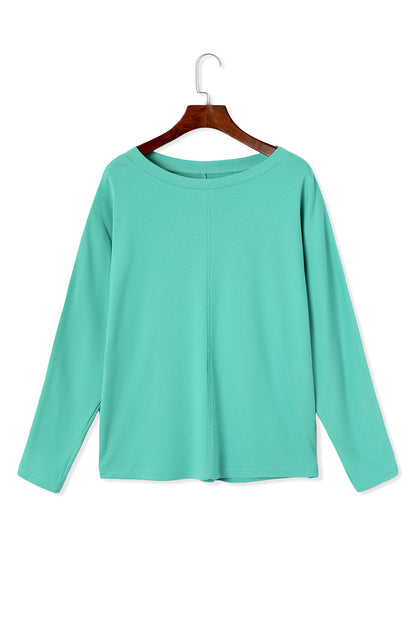 Center Seam Long Sleeve Top