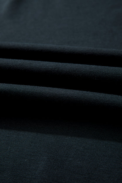 Plus Size Solid Ribbed Edge Studded Mineral Wash Top