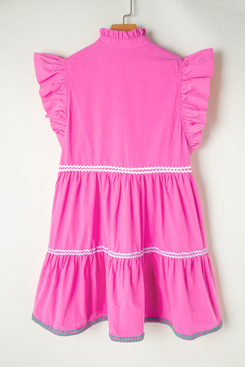 Ric-Rac Colorblock Tiered Dress