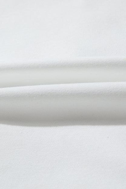 Christmas Tree Pearl Plaid Patch Drop Shoulder Sweatshirt