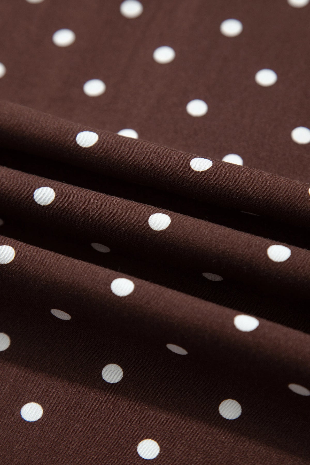 Polka Dot Lace Hem Midi Skirt