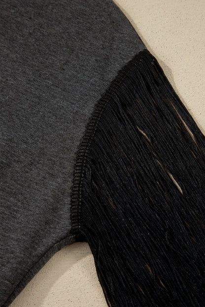 Western Yee Haw State of Mind Fringe Sleeve Tee