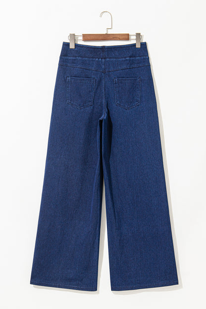 Medium Wash Straight Leg Jeans