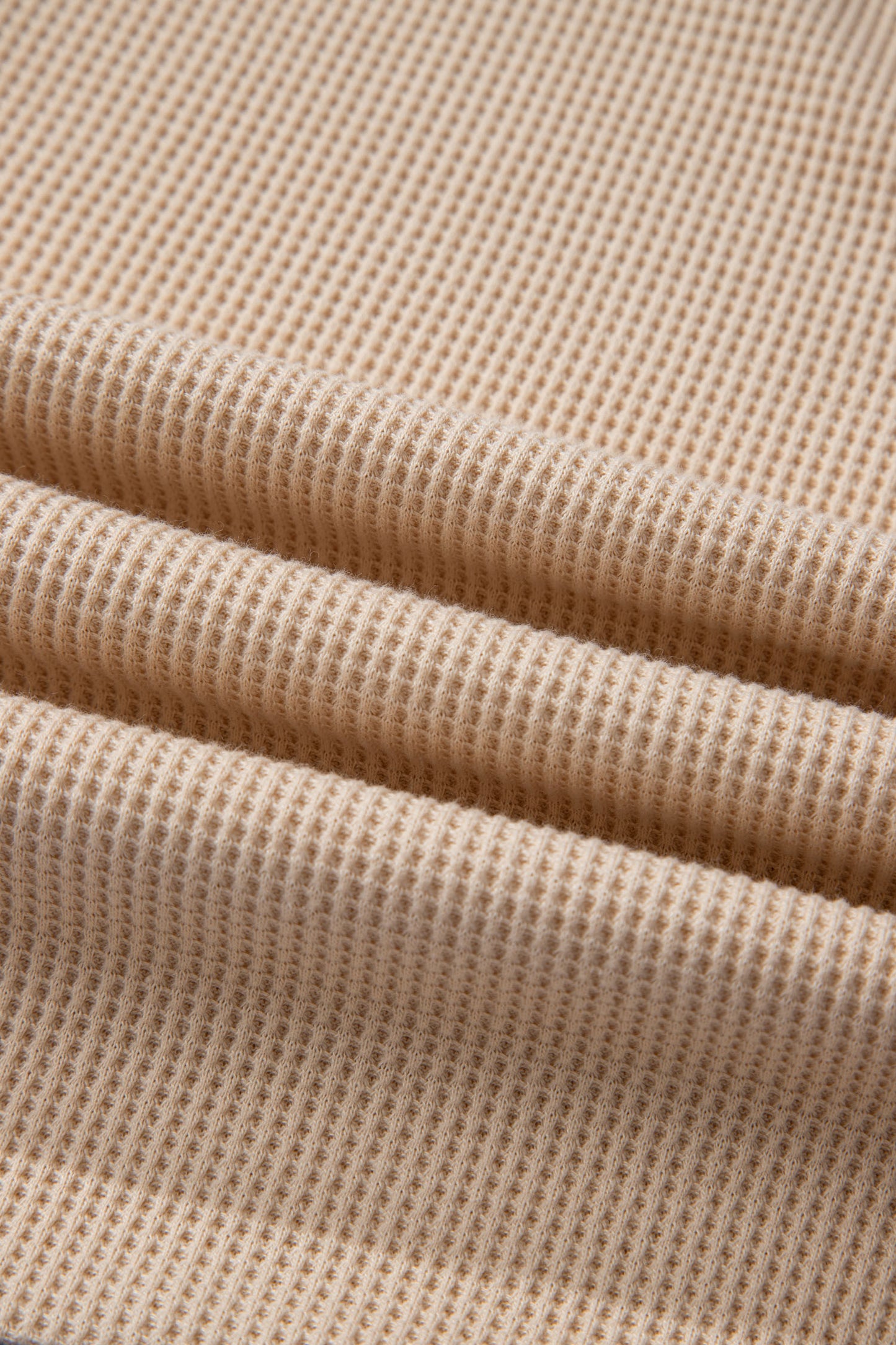 Plus Size Stripe Contrast Trim Waffle Knit Collared Top