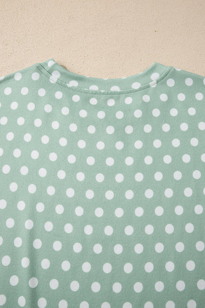 Polka Dot Short Sleeve Top & Shorts Set