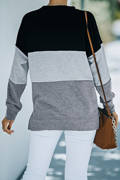 Colorblock Drop Shoulder Sweatshirt