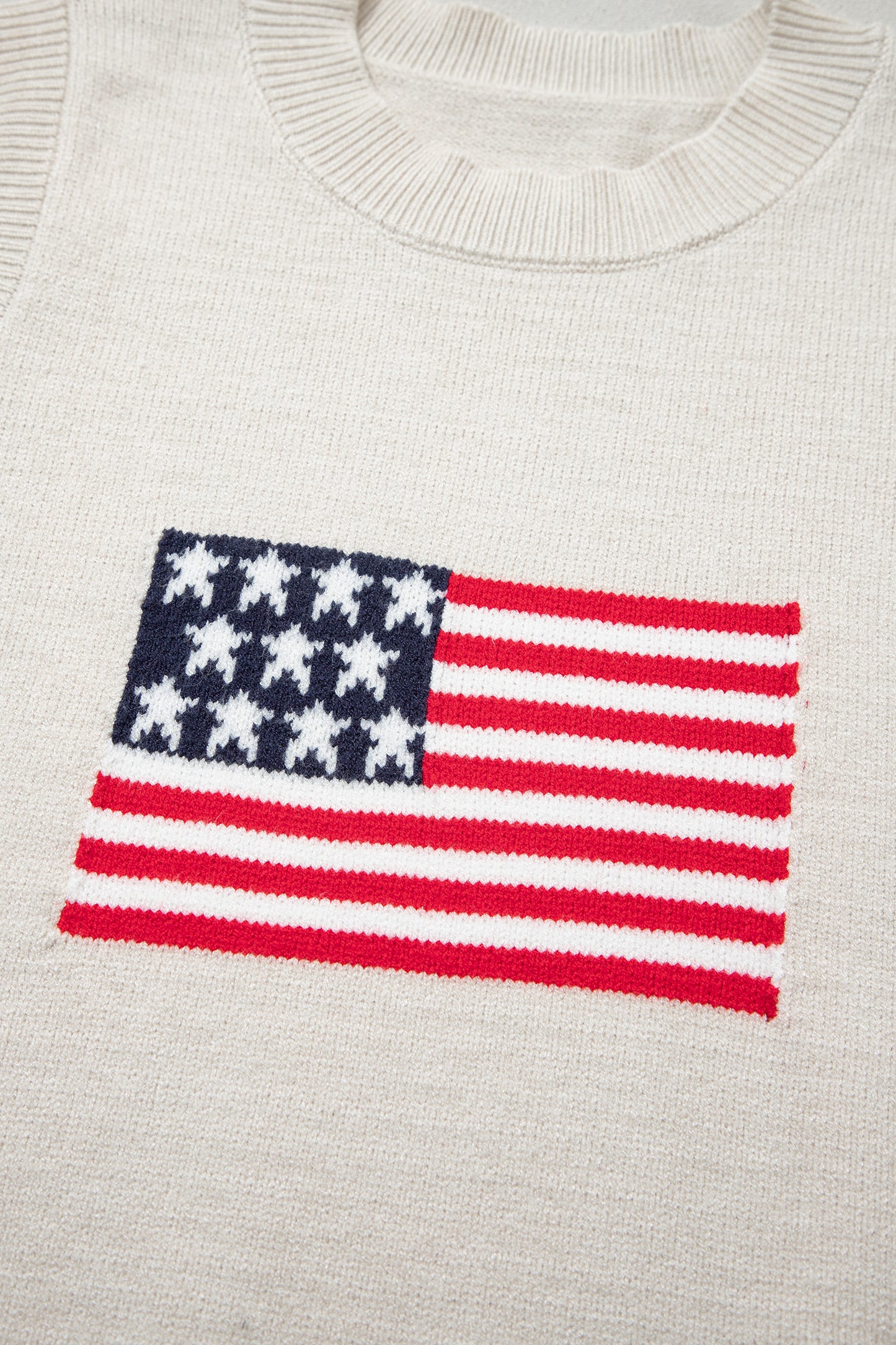 Americana USA Flag Sleeveless Knit Sweater