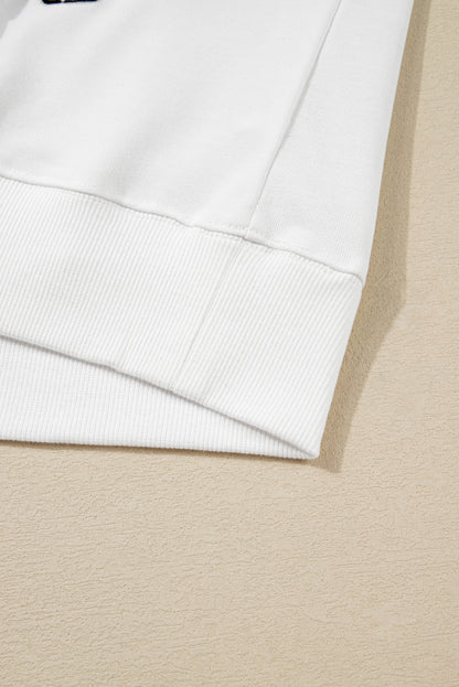 CLASSY UNTIL KICKOFF Patch Game Day Sweatshirt