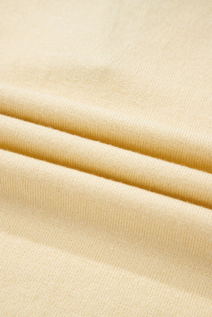 Stripe Colorblock Collared Drop Shoulder Sweater