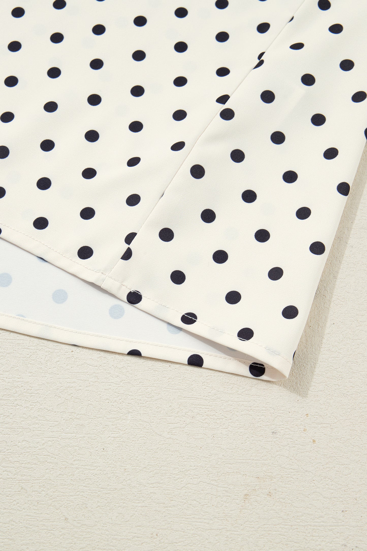 Plus Size Polka Dot Lace V-Neck Sleeveless Top