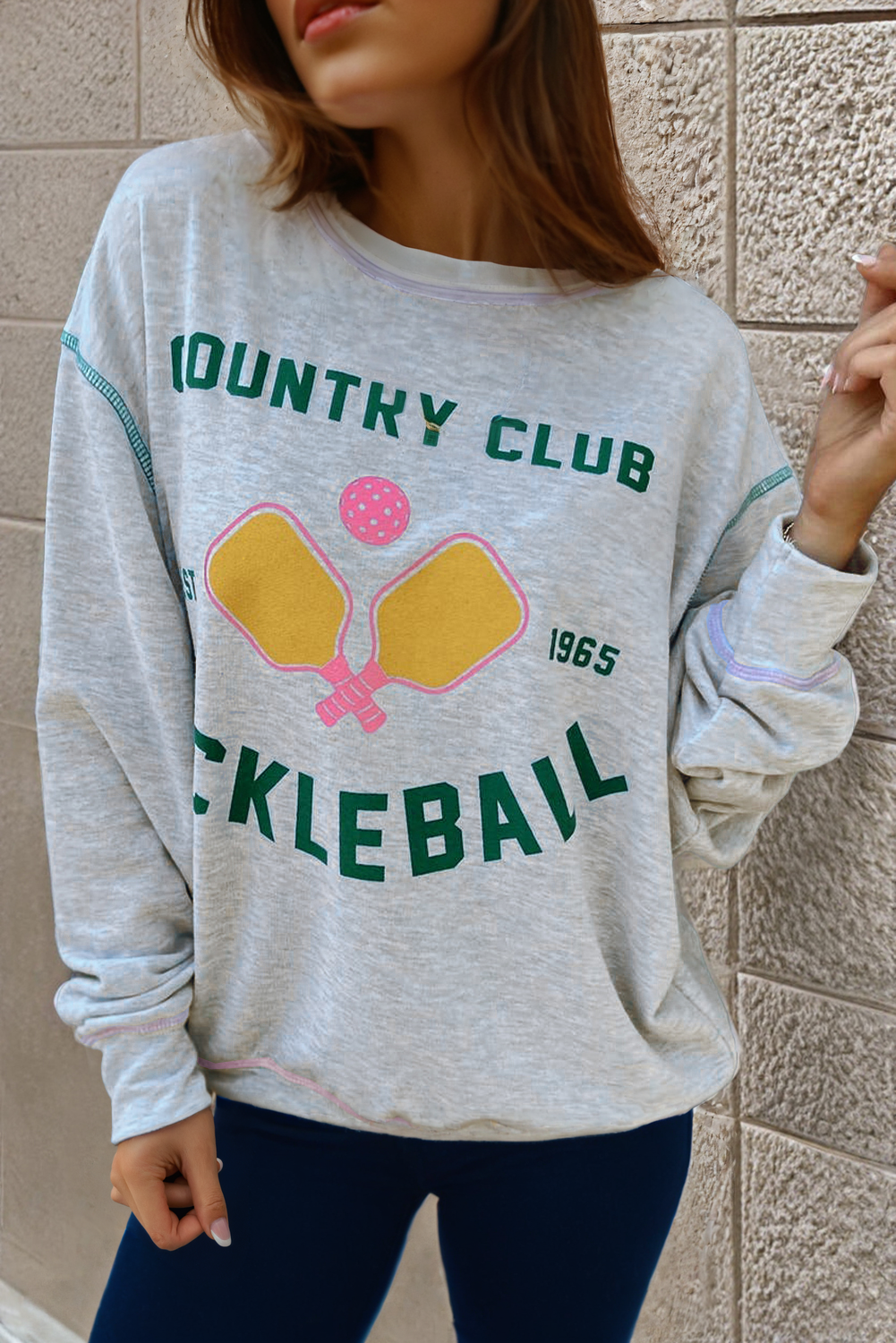 Country Club Pickleball Crewneck Sweatshirt